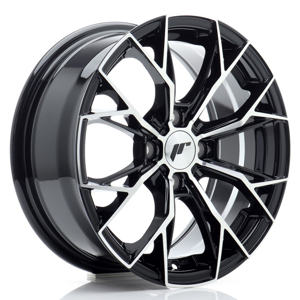 JR Wheels JR49 15x6,5 ET35 4x100 Gloss Black Machined Face