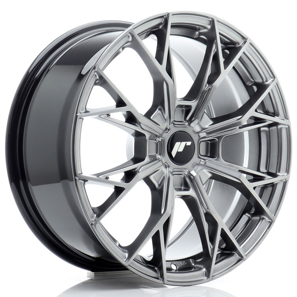 JR Wheels JR49 17x8 ET20-40 4H BLANK Hyper Black