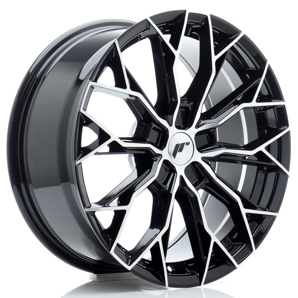 JR Wheels JR49 18x8 ET20-42 5H BLANK Gloss Black Machined Face