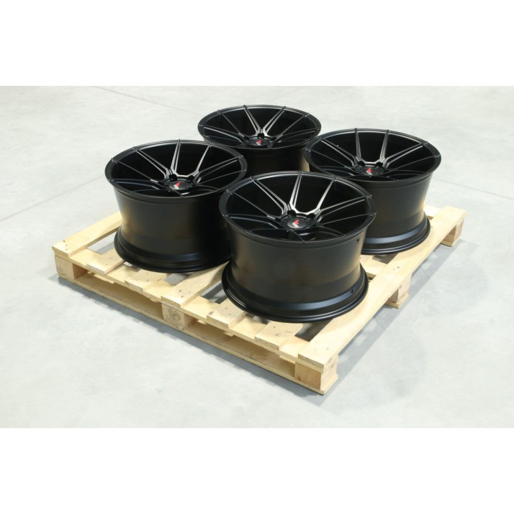 Set of JR30 19x11 ET15 5x112 Matt Black