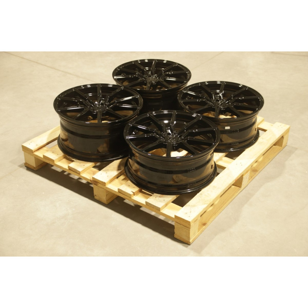 Set of CVR4 19x8 ET26 + 19x9 ET41 5x112 Platinum Black