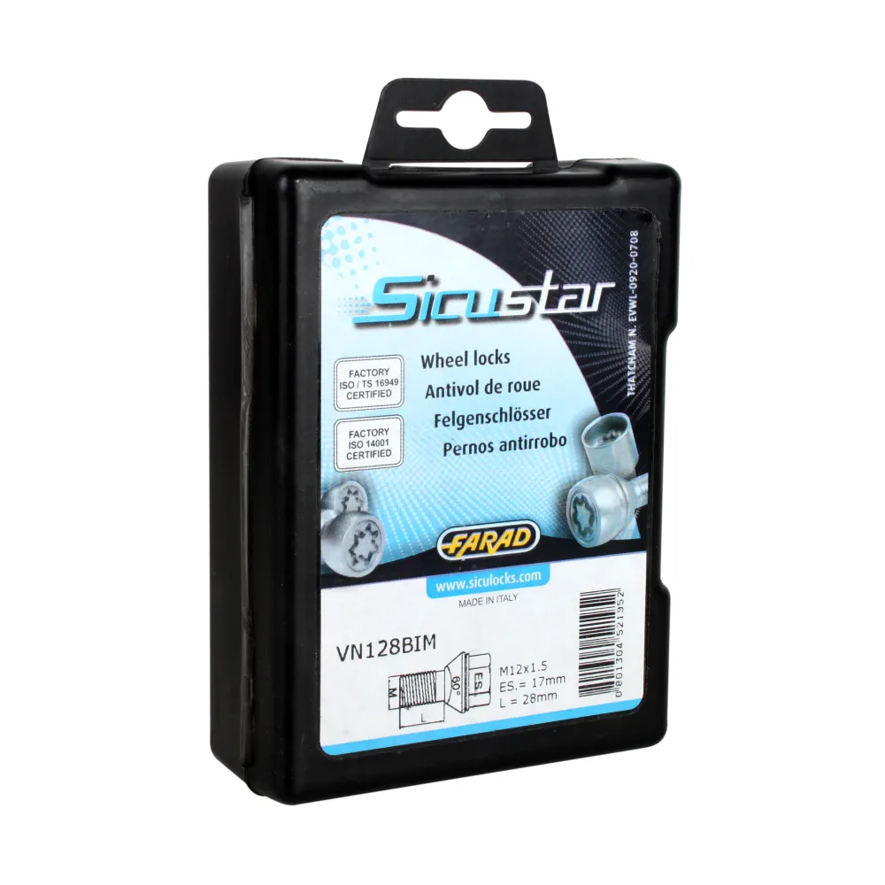 Slapti varžtai Sicustar 14x1,5 27 sfer. 1VN 527R13 1CH
