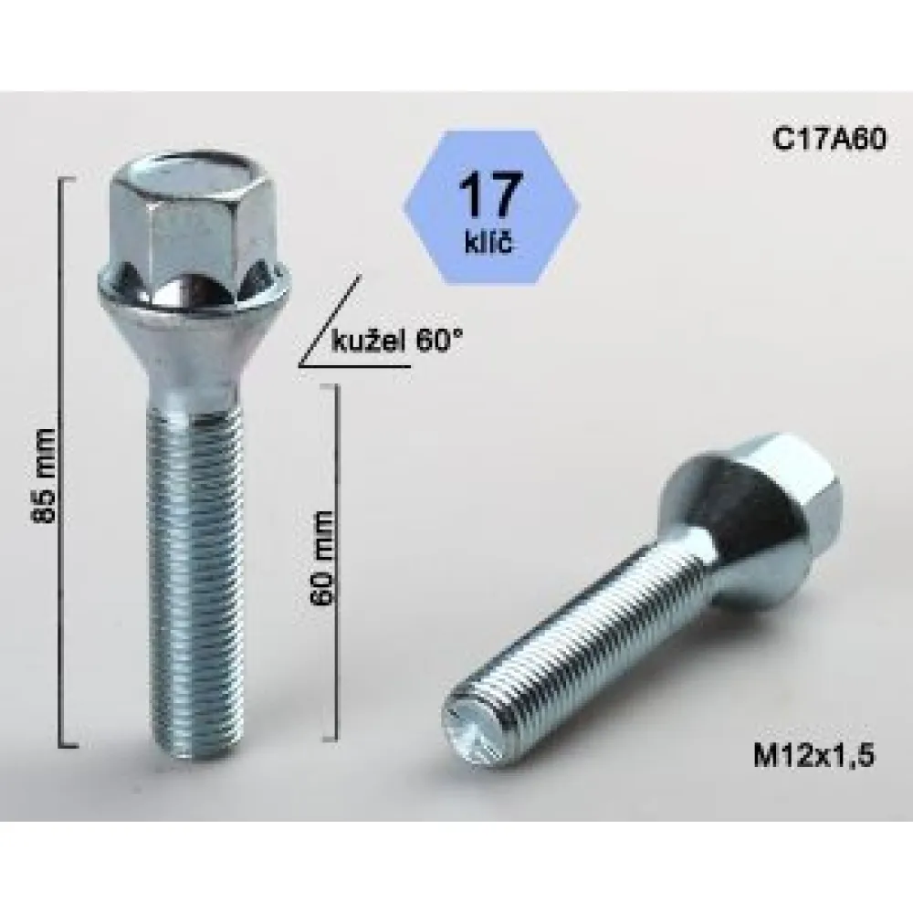 Varžtas BIMECC 12X1,5 60 C17A60 (200)