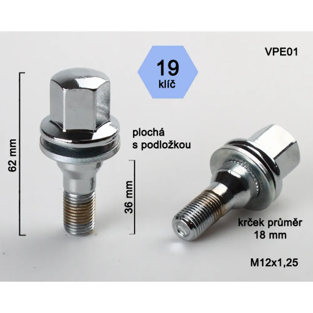 Varžtas BIMECC 12X1,25 36 H19 Peugeot VPE01 (150)