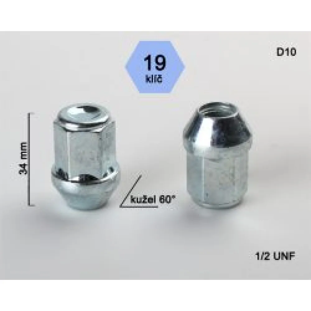 Veržlė BIMECC 1/2 UNF X34 H19 kon. D10 (300)