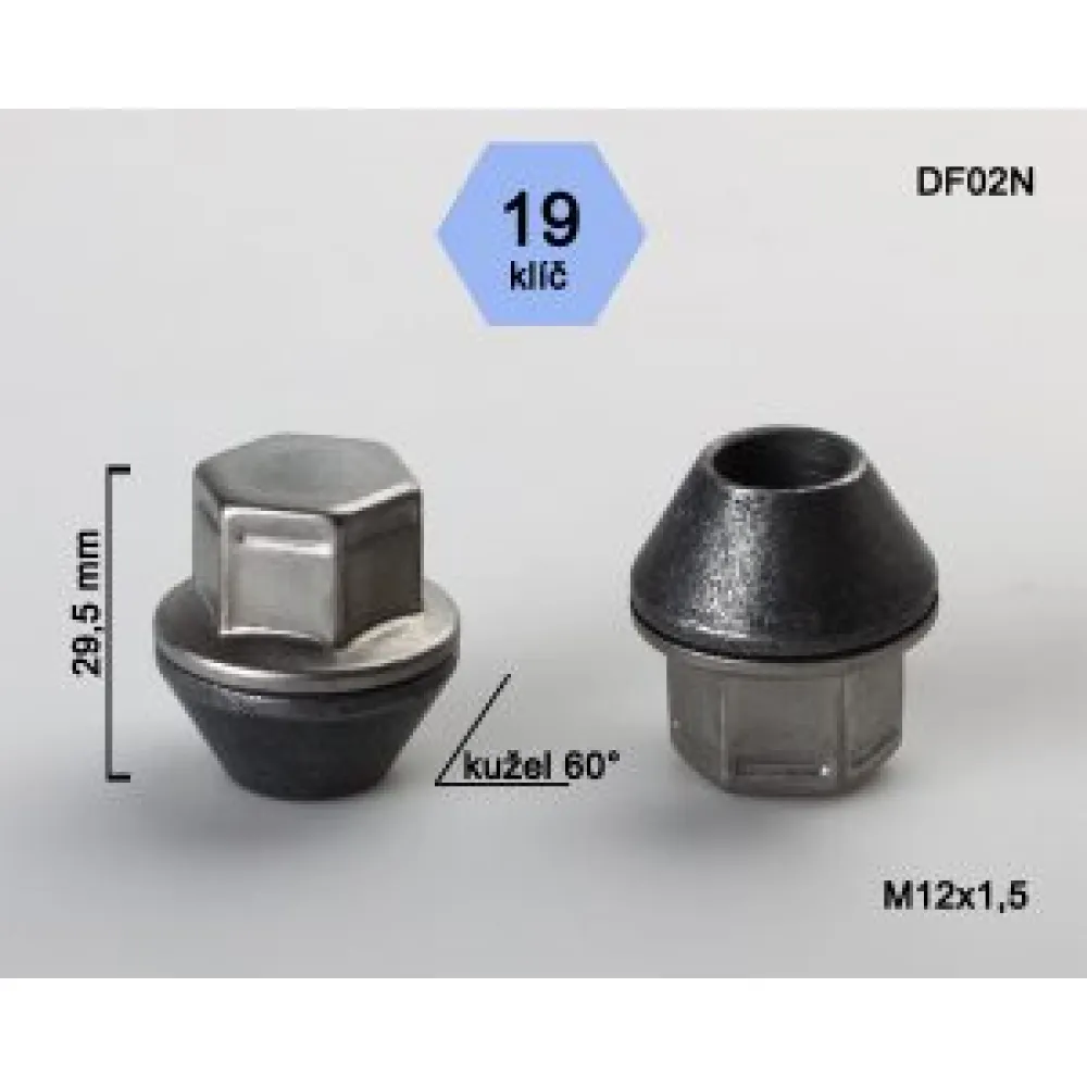 Veržlė BIMECC 12X1,5 29mm H19 DF02N uždara Ford (250)