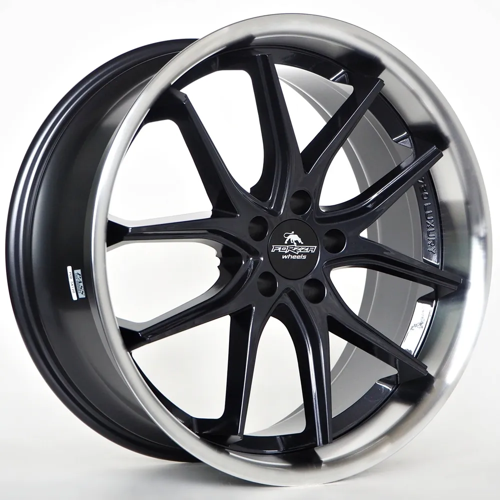 Ratlankis Forzza Storm 9X20 5X112 ET25 66,45 Black Magic Lip Polished