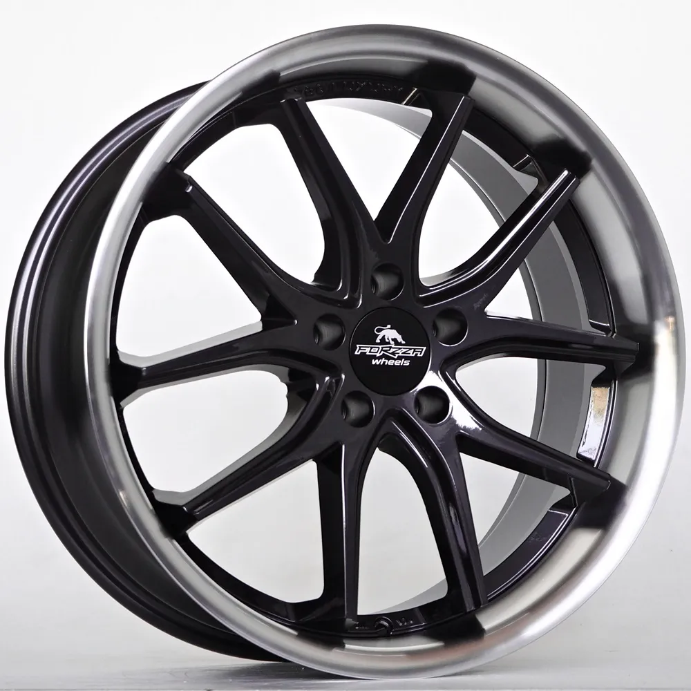 Ratlankis Forzza Storm 8,5X19 5X112 ET35 66,45 Black Magic Lip Polished