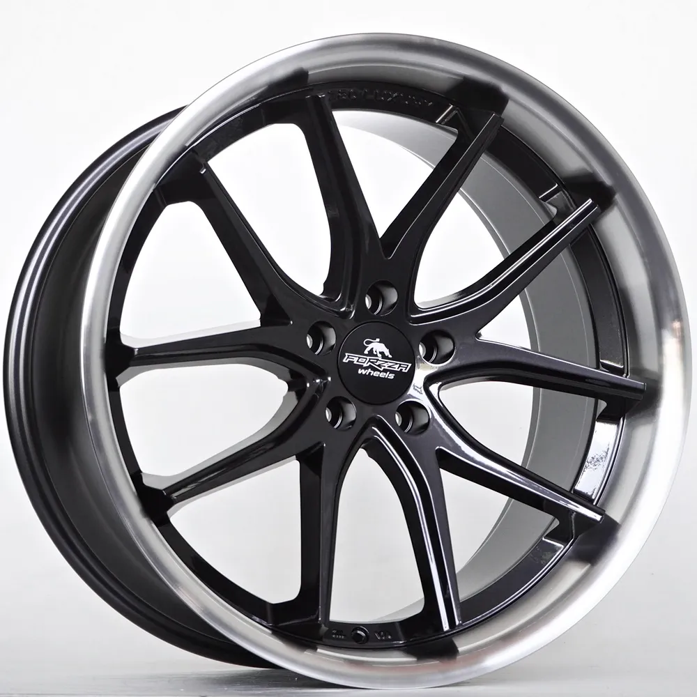 Ratlankis Forzza Storm 10,5X20 5X120 ET38 72,56 Black Magic Lip Polished