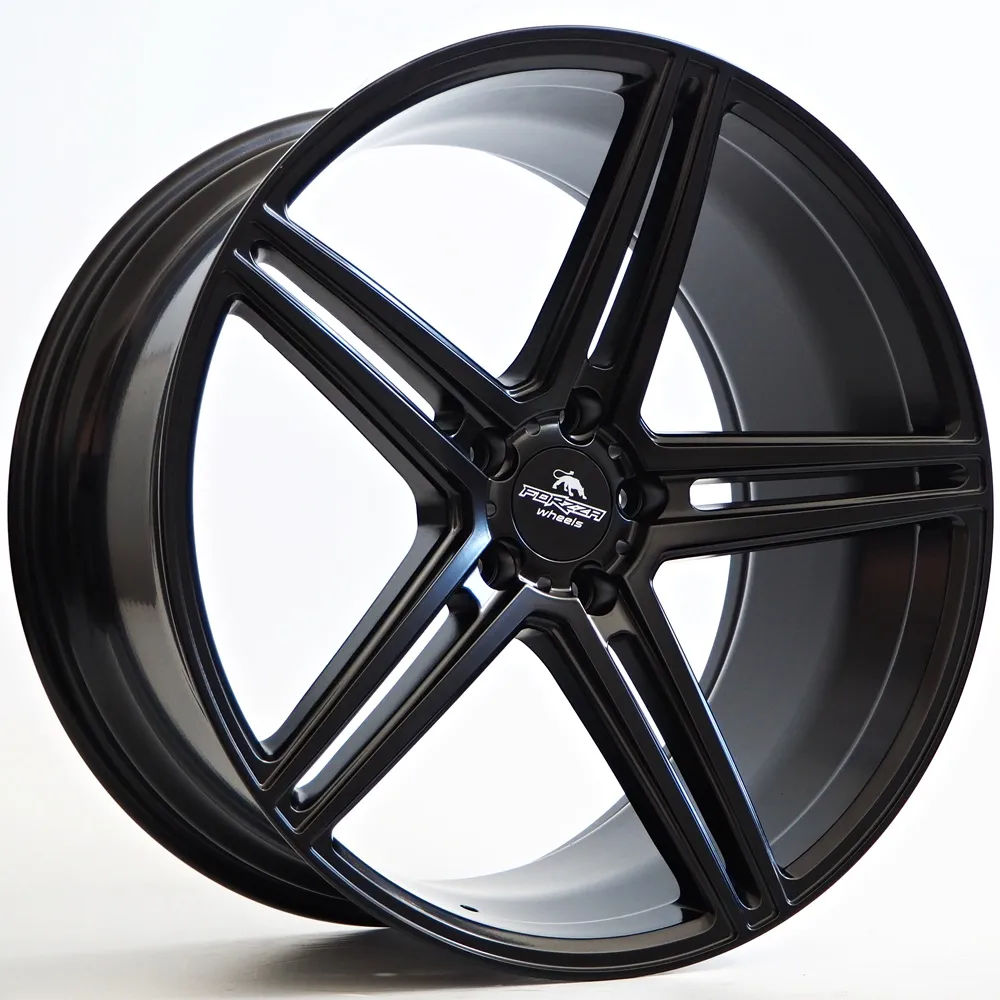 Ratlankis Forzza Bosan 10,5X21 5X112 ET38 66,45 Satin Black FLOW FORMING