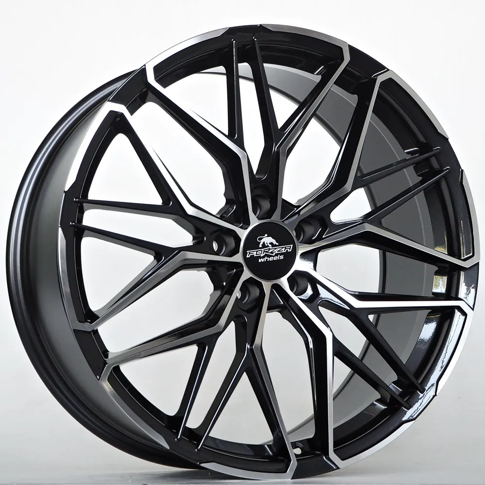 Ratlankis Forzza Stone 8,5X20 5X112 ET25  66,56 Black Magic Face Polished