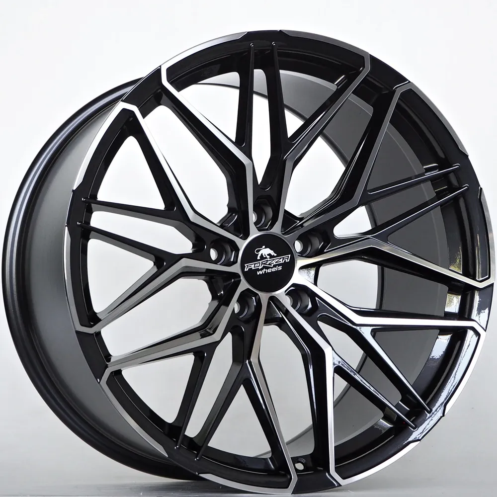 Ratlankis Forzza Stone 10,5X20 5X112 ET40  66,56 Black Magic Face Polished