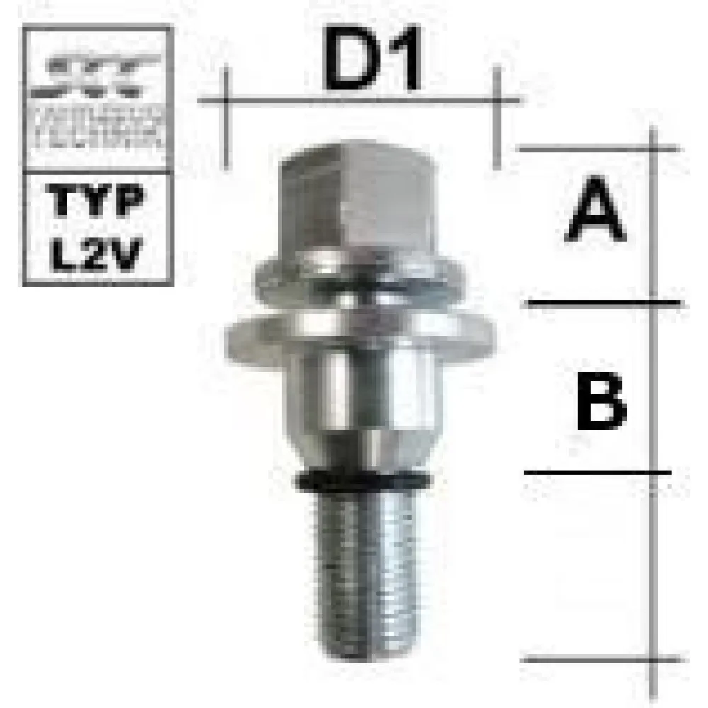 ΜΠΟΥΛΟΝΙ FLAT M12x1,25 PEUGEOT/CITROEN L: 40 MM SW 17 ΜΠΟΥΛΟΝΙ FLAT M12x1,25 PEUGEOT/CITROEN L: 40 MM SW 17