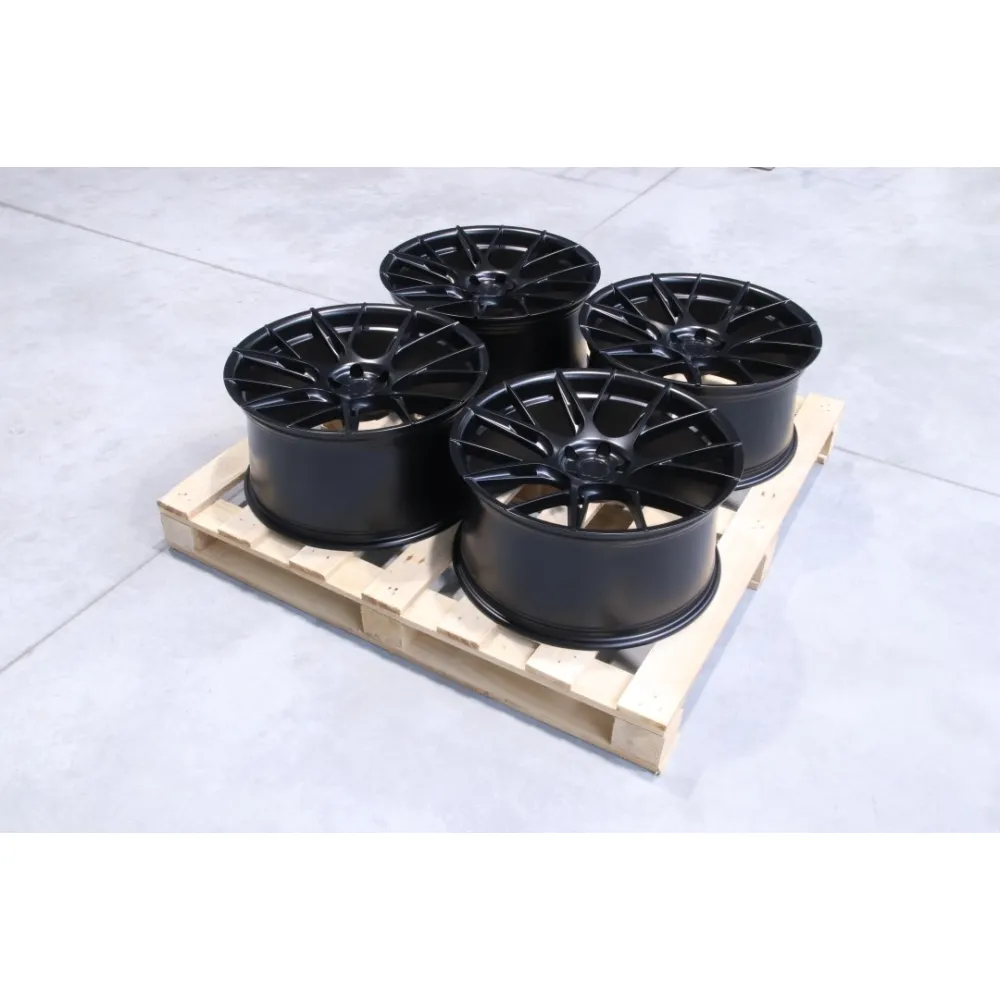 Set of JR42 20x10 ET45 + 20x10,5 ET35 5x108 Matt Black