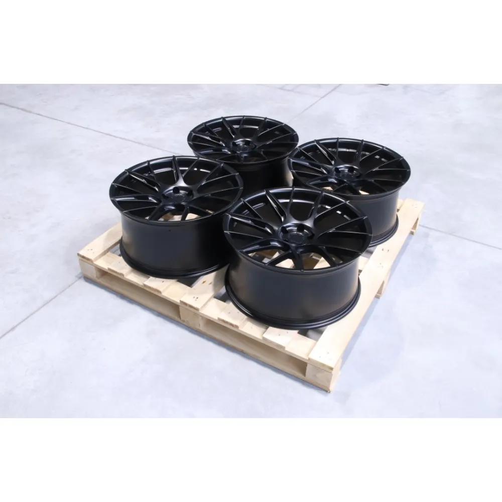 Set of JR42 20x10 ET35 + 20x10 ET23 5x108 Matt Black