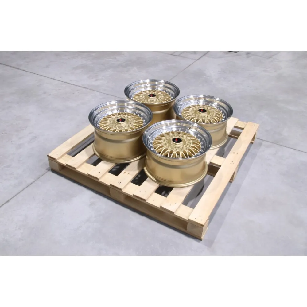 Set of JR9 16x8 ET25 + 16x9 ET20 3x112 Gold