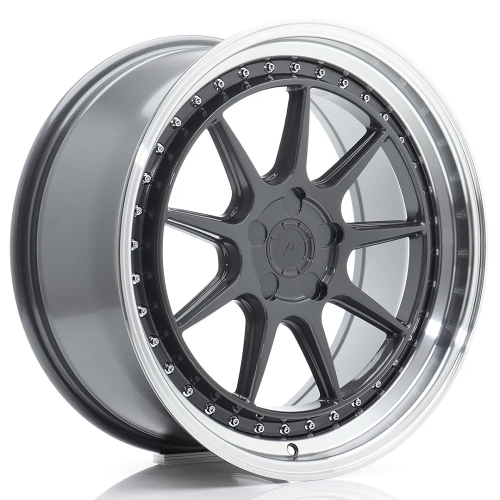 JR Wheels JR47 19x8,5 ET15-35 5H BLANK Hyper Gray w/ Machined Lip