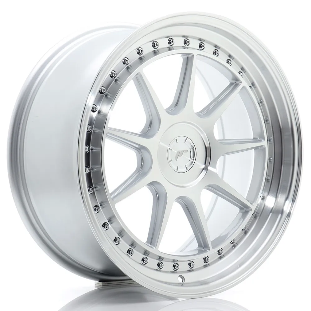 JR Wheels JR47 19x9 ET15-40 5H BLANK Silver Machined Face
