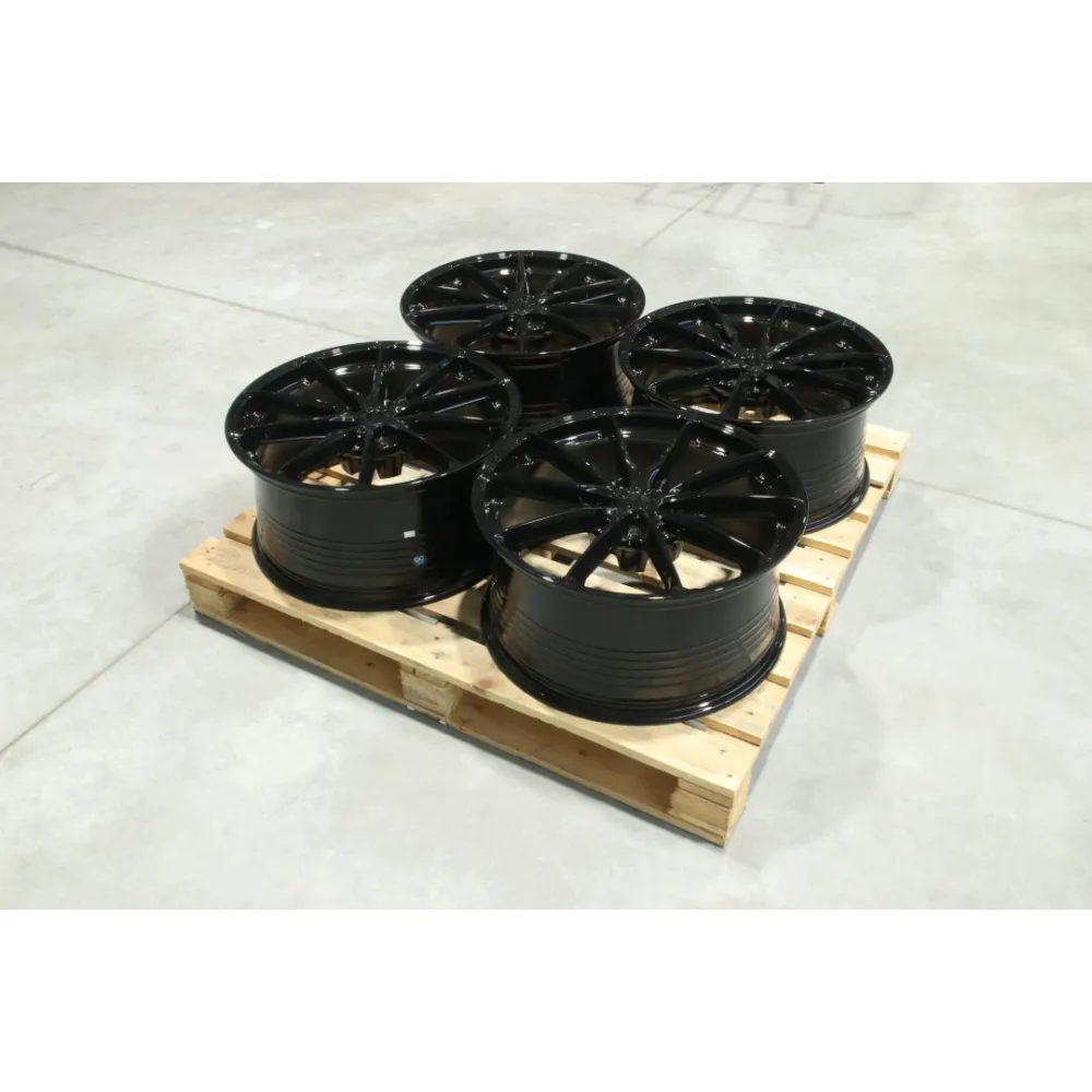 Set of JR37 21x10 ET25 5x112 Gloss Black