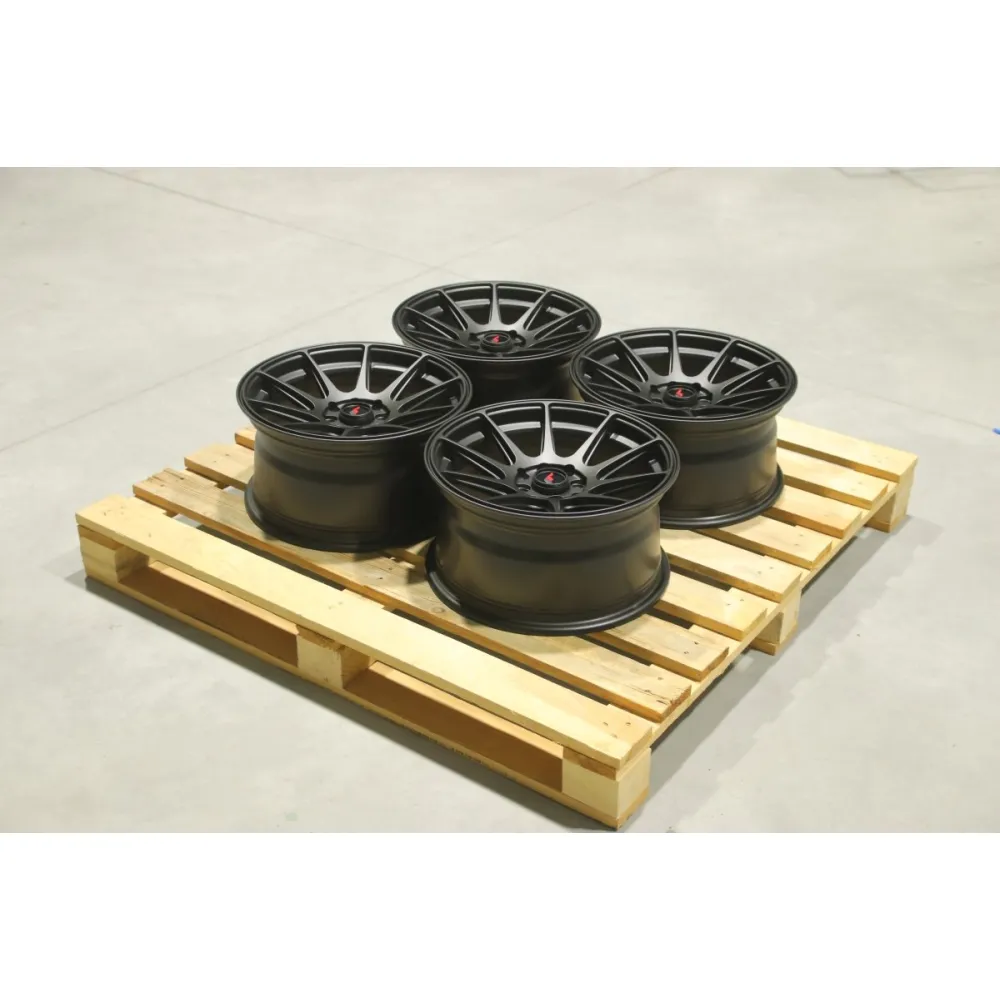 Set of JR11 16x8 ET25 4x100/114 Matt Black