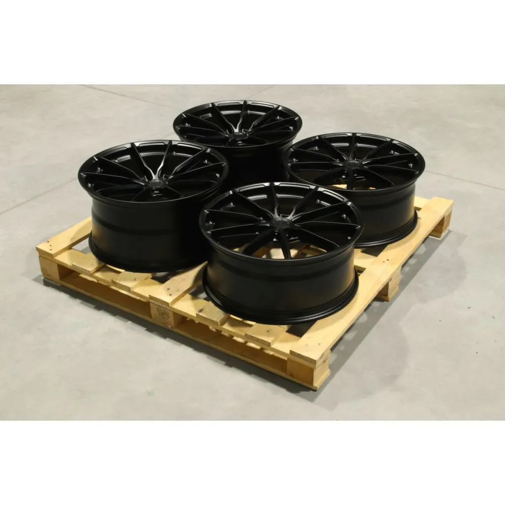 Set of JR37 20x8,5 ET35 + 20x10 ET45 5x114,3 Matt Black