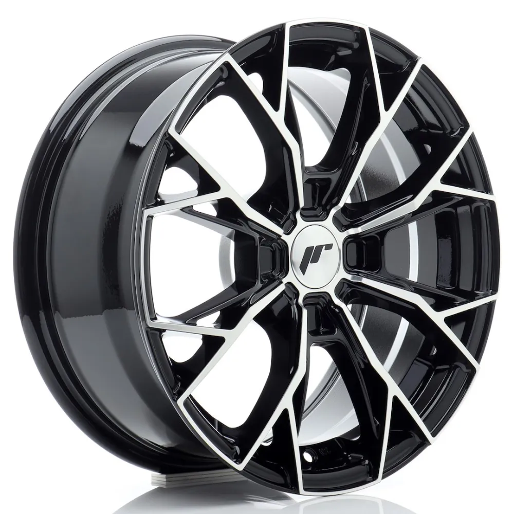JR Wheels JR49 16x7 ET20-42 4H BLANK Gloss Black Machined Face