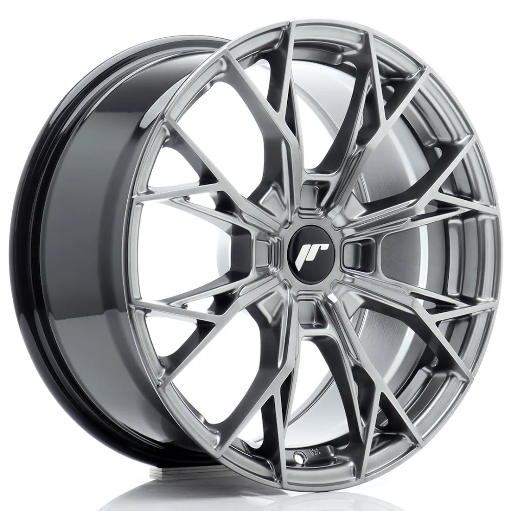 JR Wheels JR49 17x8 ET20-40 4H BLANK Hyper Black