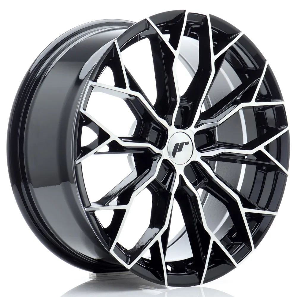 JR Wheels JR49 18x8 ET20-42 5H BLANK Gloss Black Machined Face