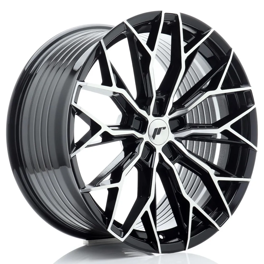 JR Wheels JR49 20x10 ET20-48 5H BLANK Gloss Black Machined Face
