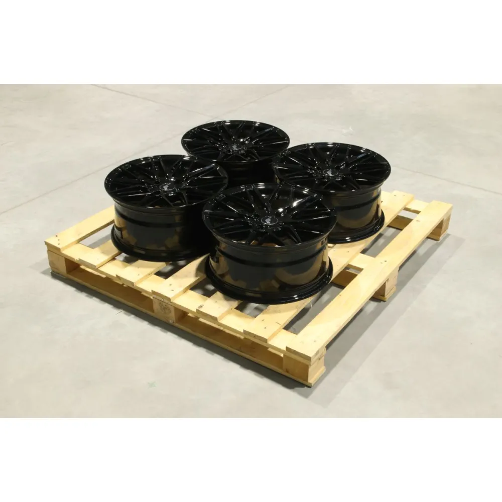 Set of JR28 17x8 ET32 4x108 Gloss Black
