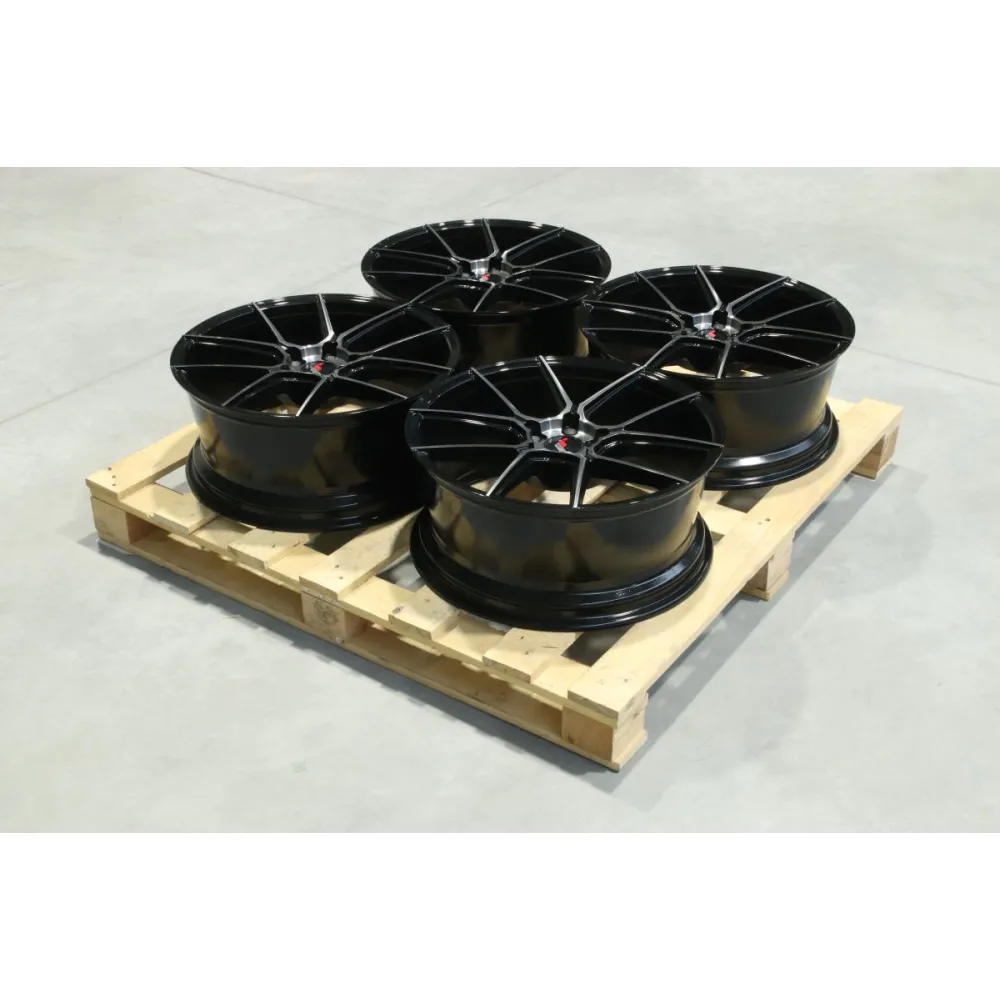 Set of JR30 20x8,5 ET35 5x120 Black Brushed w/ Tinted Face