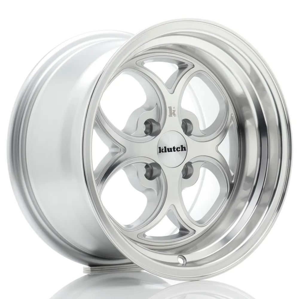 Klutch SL2 15x8,5 ET17 4x100 Silver Machined Face