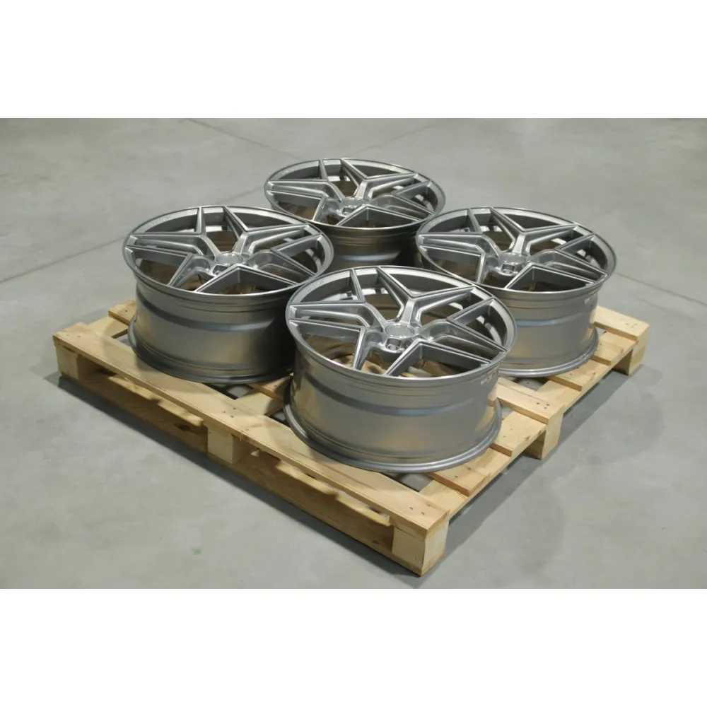 Set of CVR2 20x9 ET20 5x112 Brushed Titanium