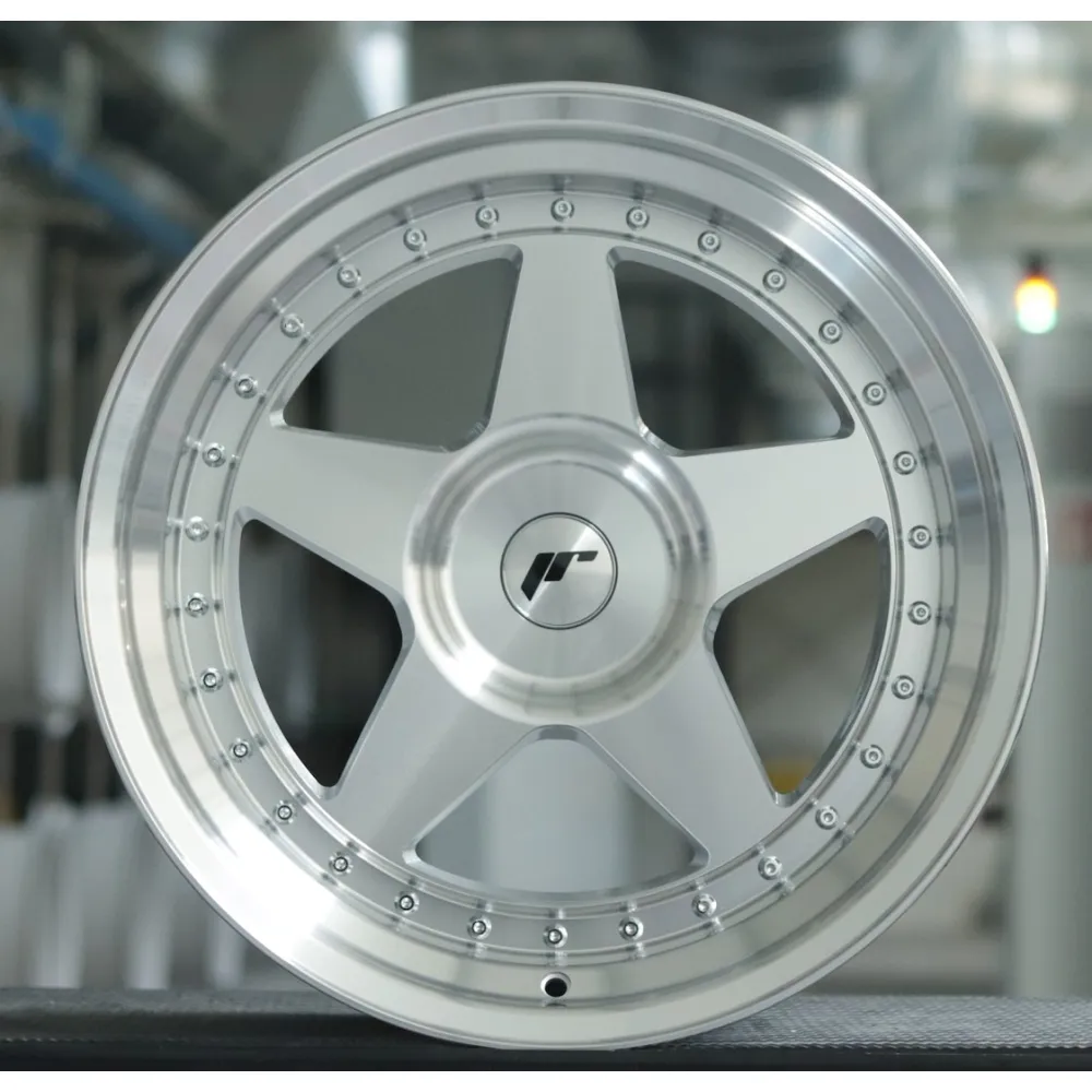 JR Wheels JR6 18x10 Silver Machined Face