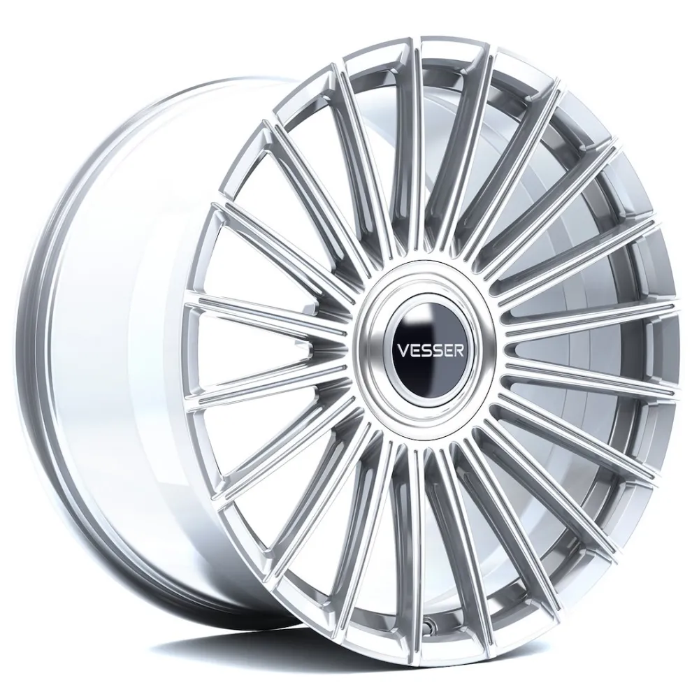 Vesser VSR5 21x9,5 ET0-35 BLANK Silver Machined Face