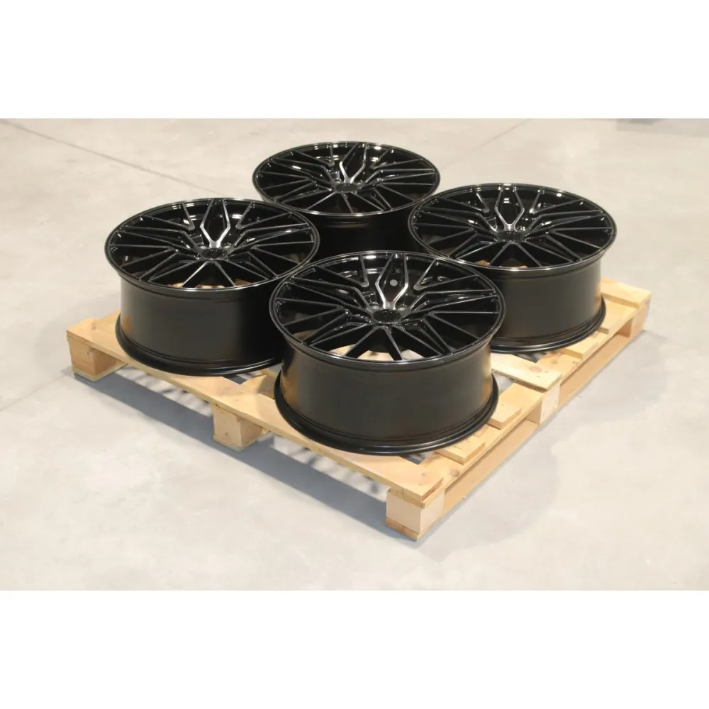 Set of JR38 21x9 ET35 5x114,3 Black Brushed w/Tinted Face