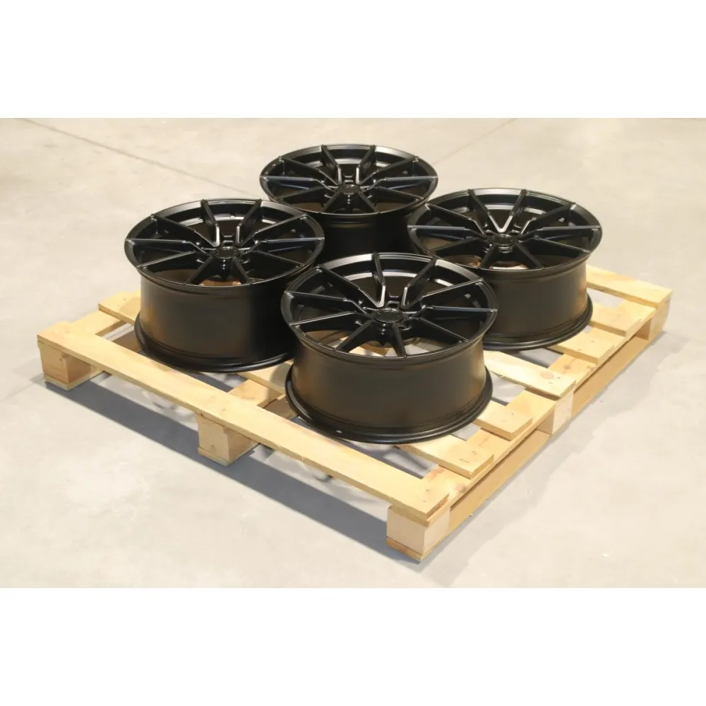 Set of SL02 18x8 ET35 + 18x8,5 ET40 5x114,3 Matt Black