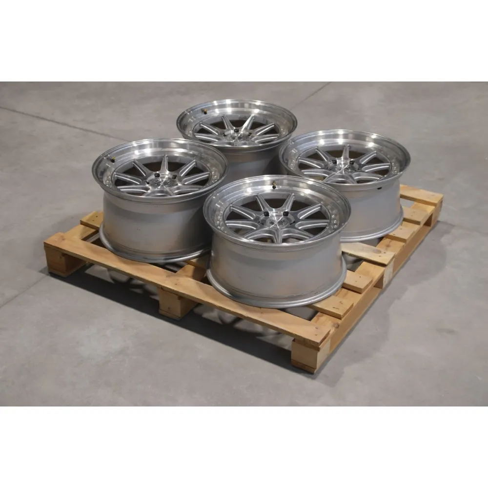 Set of JR47 19x9 ET20 + 19x10 ET29 5x120 Silver Machined Face