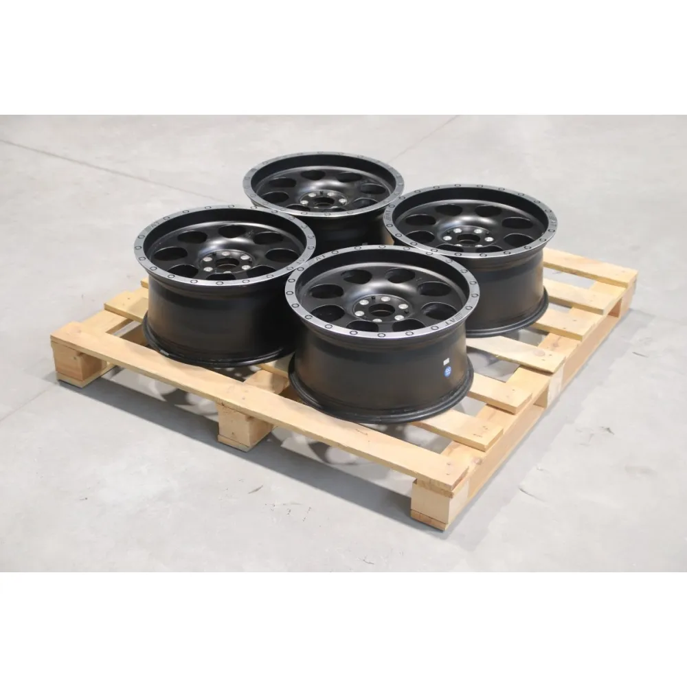 Set of JRX4 17x8,5 ET35 6x114,3 Matt Black w/ Machined Lip