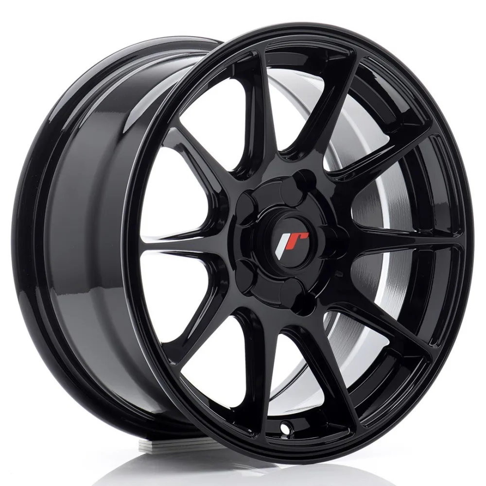 JR Wheels JR11 15x7 ET20-30 BLANK Gloss Black