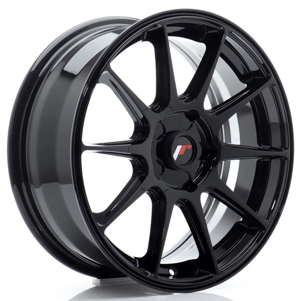 JR Wheels JR11 17x7 ET20-38 BLANK Gloss Black